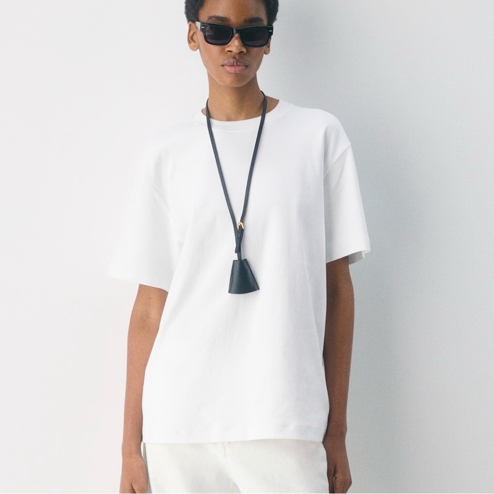 Babaton Aritzia Pegasus Cotton Short Sleeve Tee - White, Women’s XL